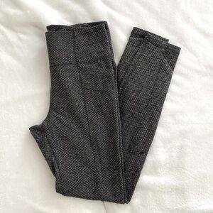 Athleta Black Herringbone Tight, Size M